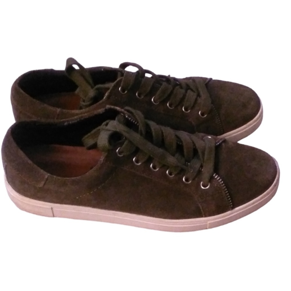 Frye and Co. Fatigue Green Suede Leather Sneakers